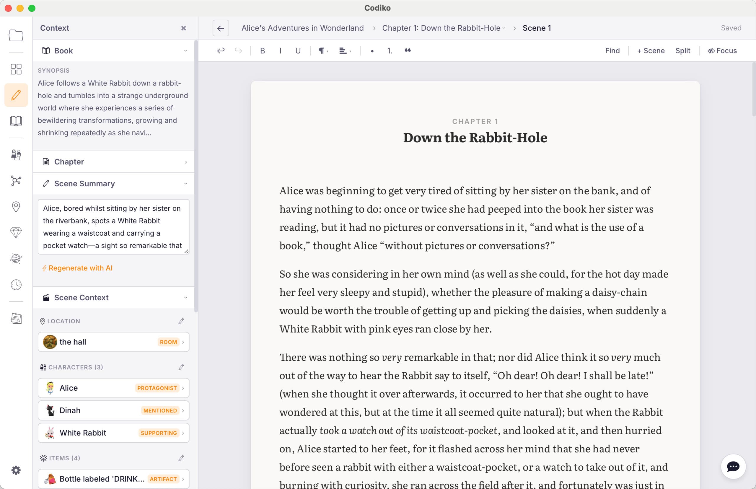 Codiko manuscript editor